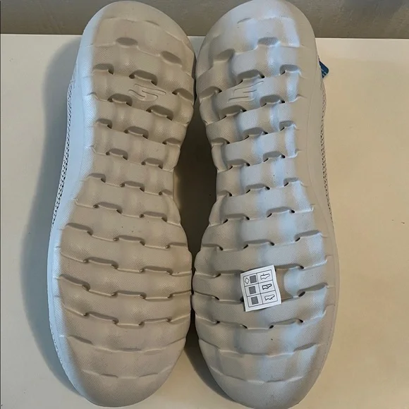 Women's Sketchers Air Cooled Stretch Fit Goga Mat Light Gray Slip-On Sneakers - Picture 7 of 7